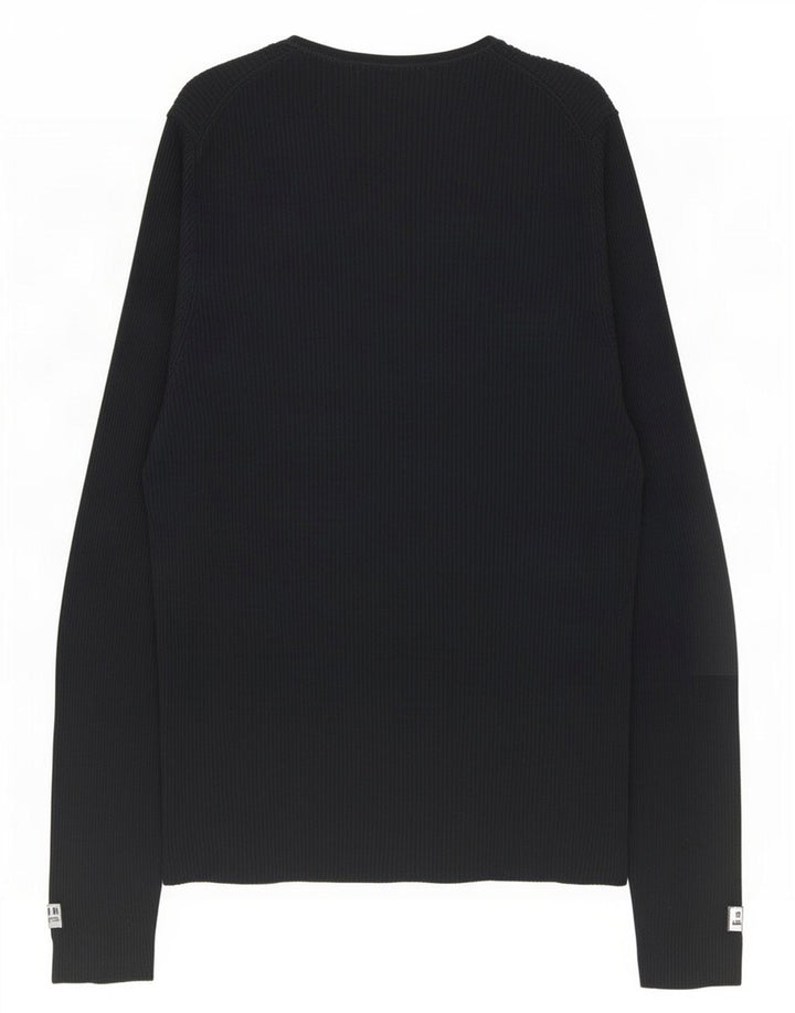 Zara Herre Top Langærmet Stor Sort Viscose