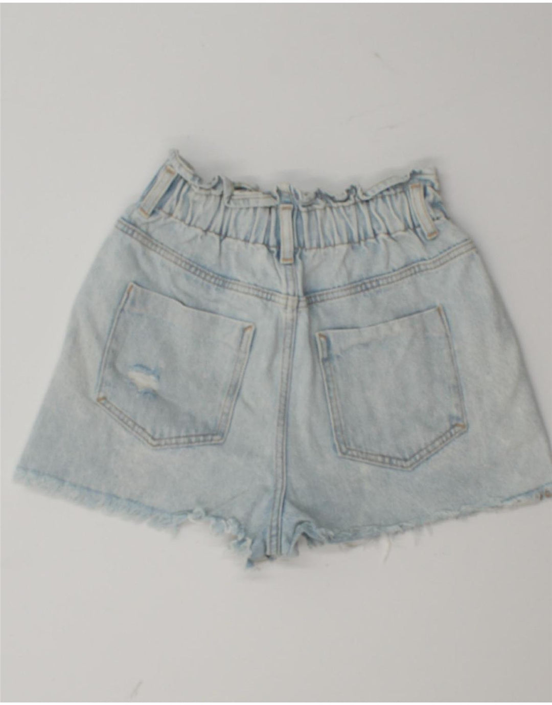 ZARA denimshorts til kvinder EU 34 2XS W24 Blå