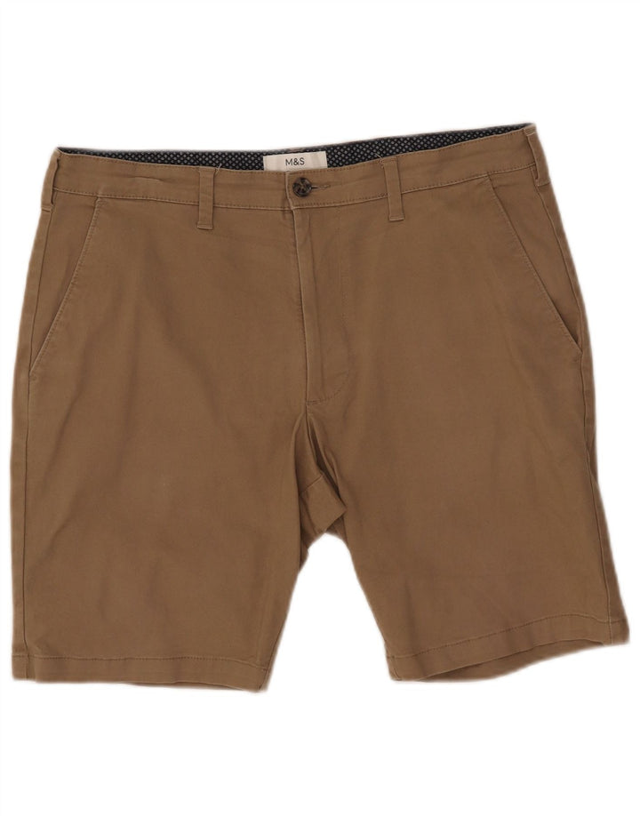 Marks & Spencer Herre Chino Shorts W34 Large Beige Bomuld