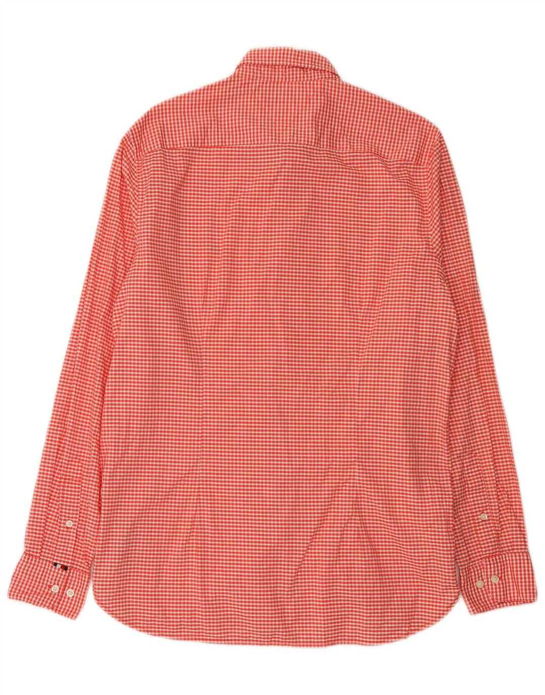 Tommy Hilfiger Herre Slim Fit skjorte Stor rød Gingham Bomuld