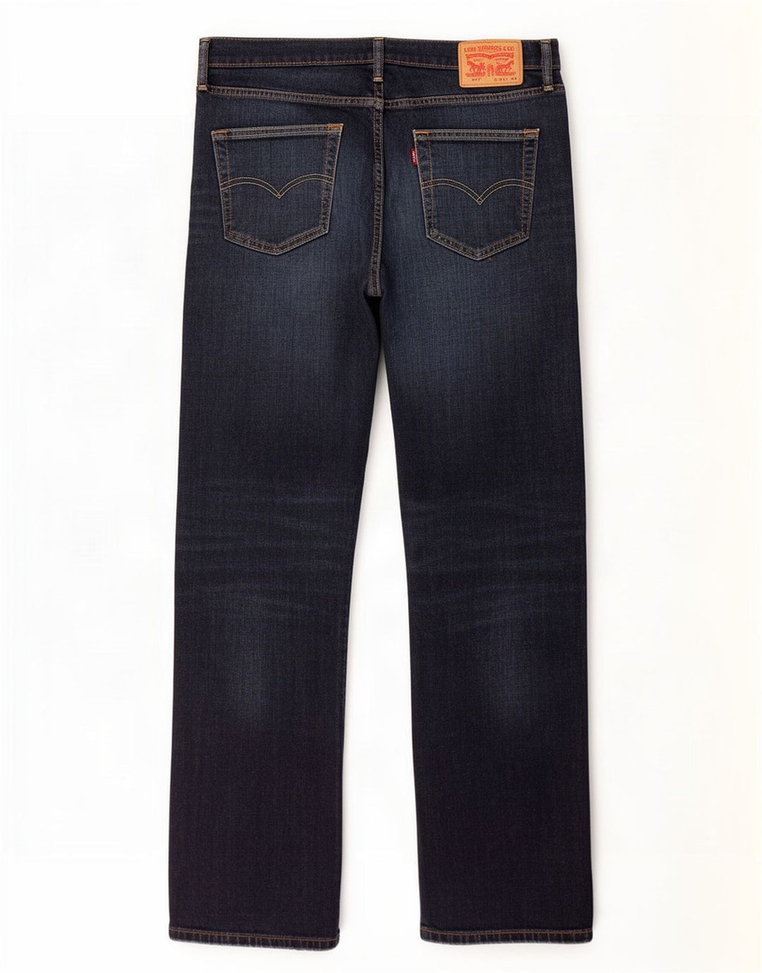 Levi's Herre 504 Straight Jeans W34 L34 Blå Bomuld