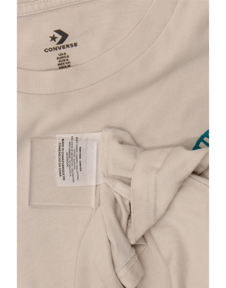 CONVERSE Mens Graphic T-Shirt Top Small White Cotton Vintage Converse and Second-Hand Converse from Messina Hembry 
