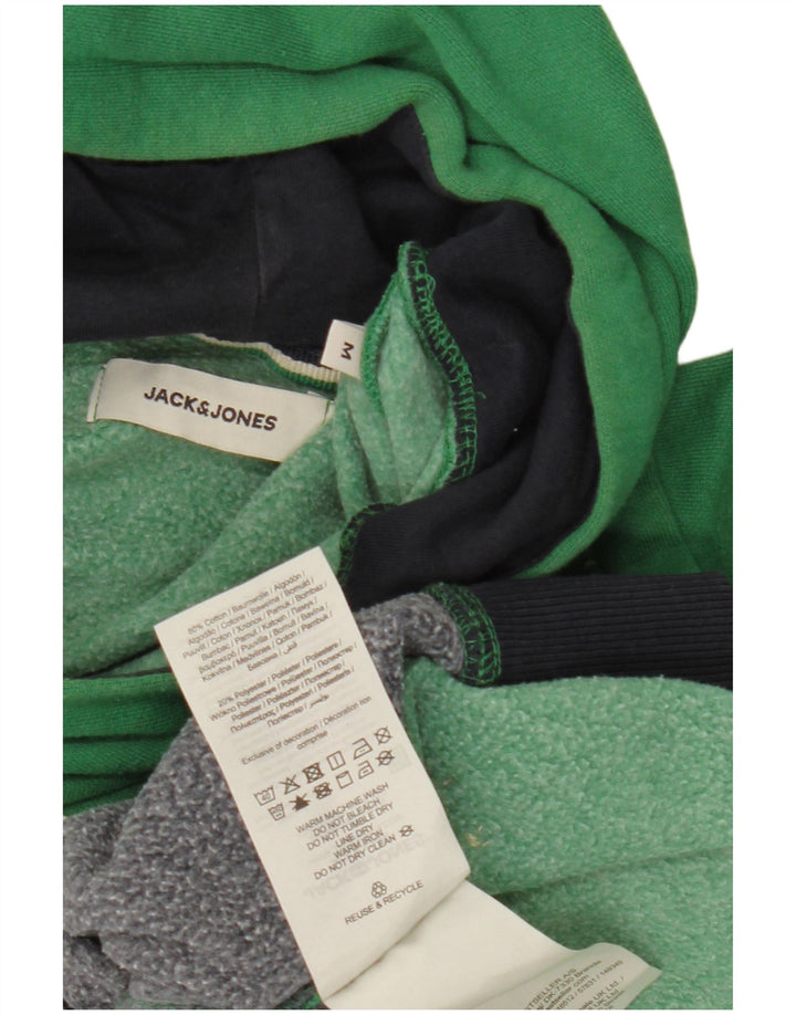 Jack & Jones Herre hættetrøje Jumper Medium Grøn Colourblock Bomuld