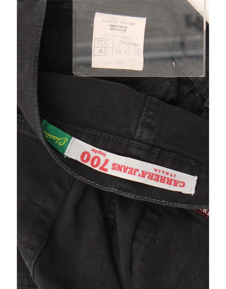 CARRERA Herre 700 Regular Straight Jeans W32 L35 Sort Bomuld