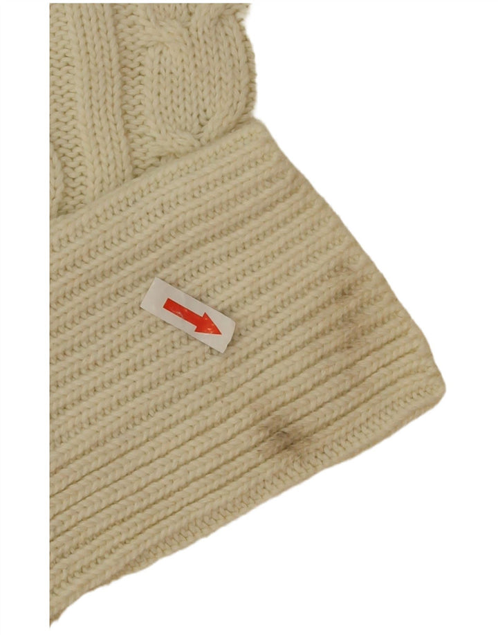 Marks & Spencer Dame Boat Neck Jumper Sweater UK 16 Large Beige Polyester