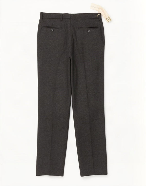 Vintage Herre lige jakkesæt bukser IT 48 Medium W32 L34 Grå Uld