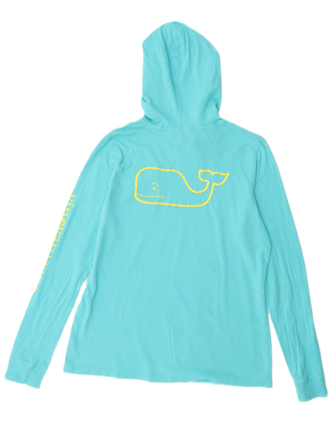 VINEYARD VINES Dame Hætte Grafisk Top Langærmet UK 10 Lille Blå