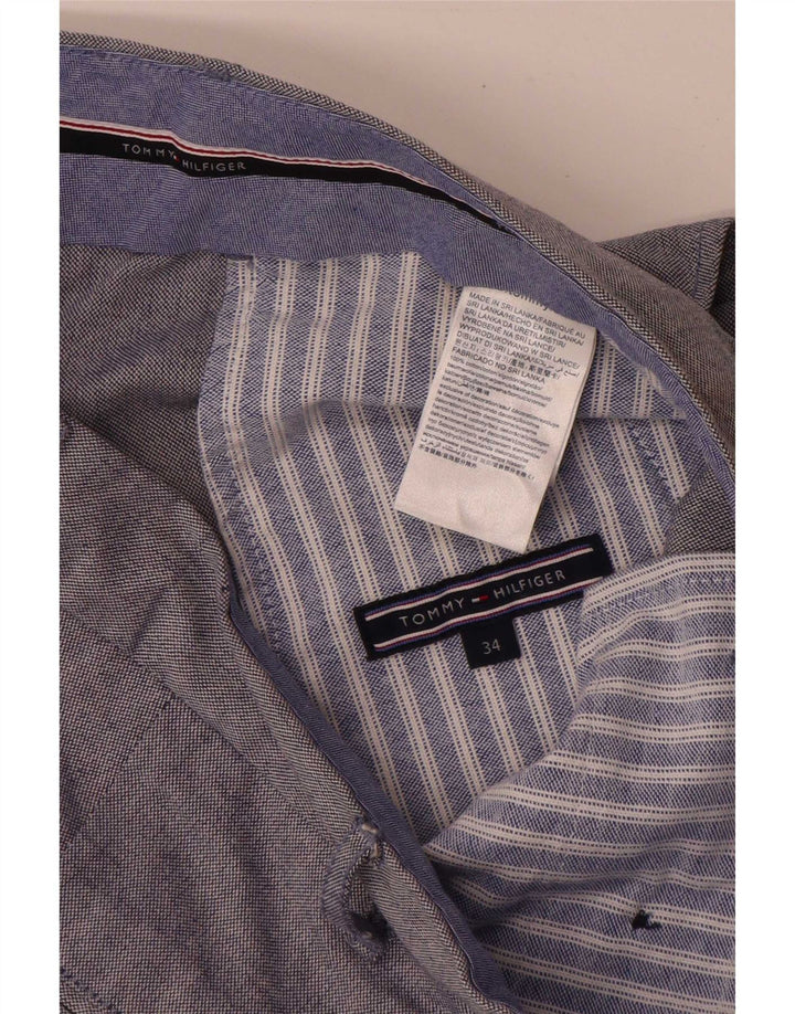 Tommy Hilfiger Herre Regular Chino Shorts W34 Large Blue Cotton