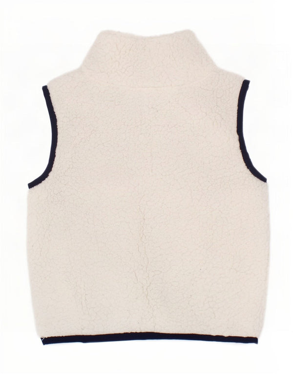 Tommy Hilfiger Baby Girls Fleece Gilet 6-9 måneder Hvid Colourblock