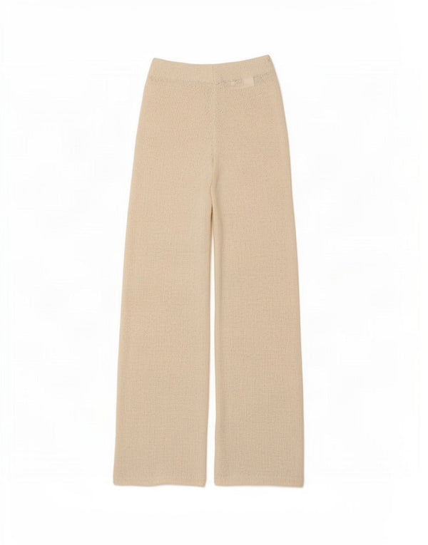 Zara Damestrik Casual Bukser UK 8 Small W26 L28 Beige Polyester