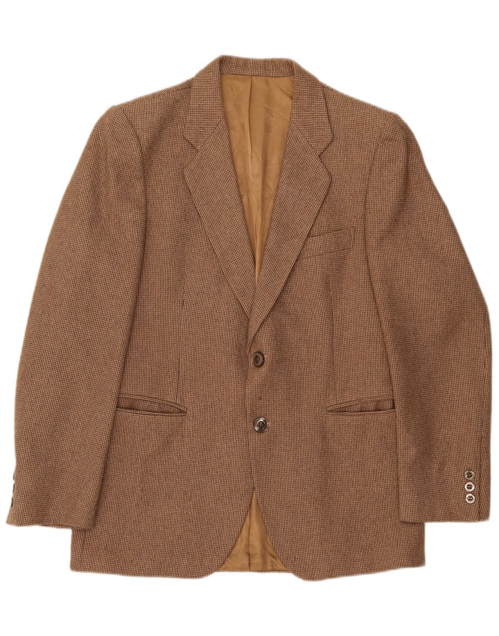 Vintage Herre 2-knap 2-delt jakkesæt IT 48 Medium W32 L28 Brun