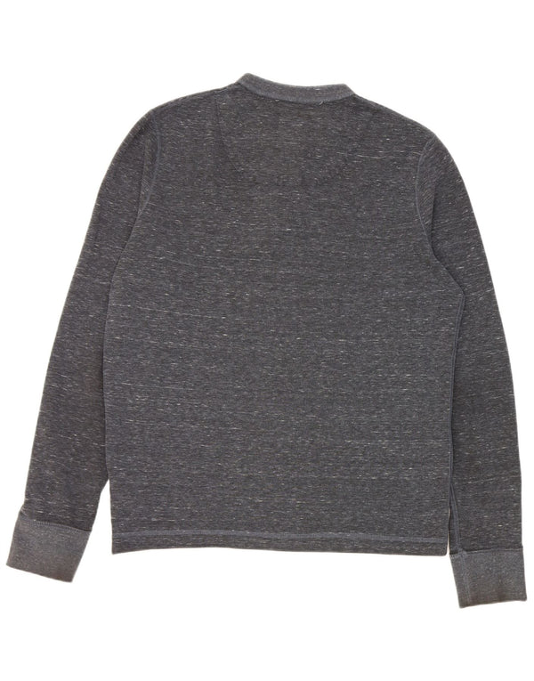 Superdry Herre Top Langærmet XL Navy Blue Flecked Polyester