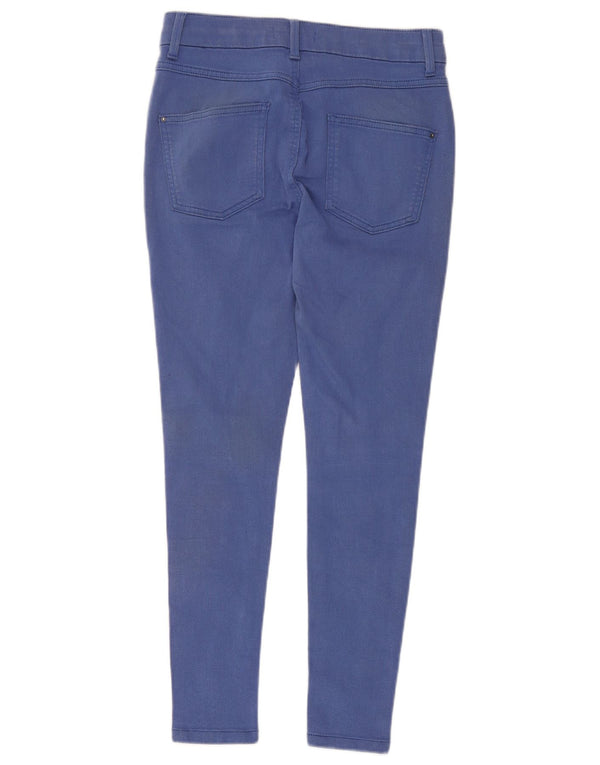 Marks & Spencer Dame Skinny Cropped Trousers UK 10 Small W28 L25 Blue