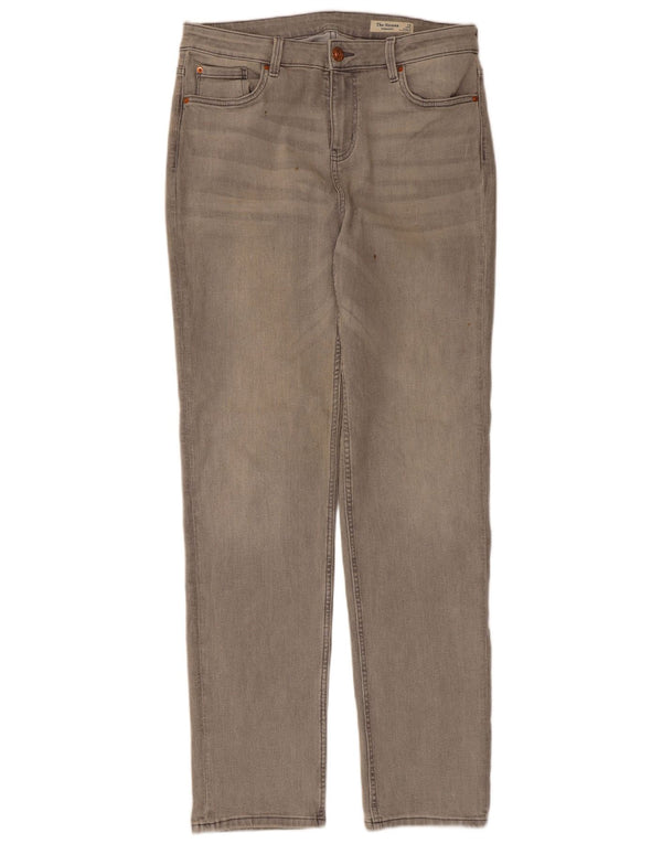 Marks & Spencer Dame The Sienna Straight Jeans UK 14 Large W32 L32 Grå