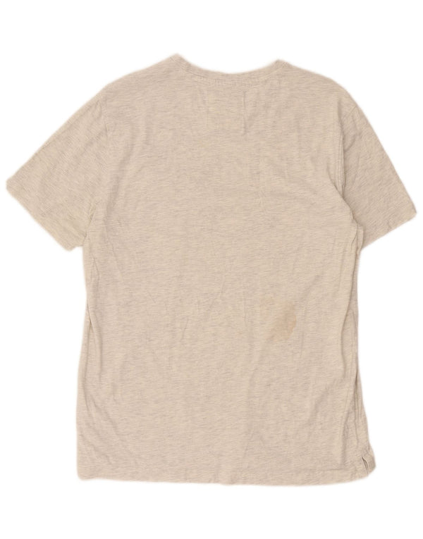 Crew Clothing Herre T-Shirt Top Stor grå Flecked Bomuld
