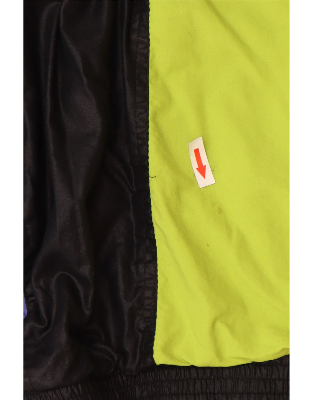 Maser M Dame Grafisk Windbreaker Jacket UK 16 Large Black Colourblock