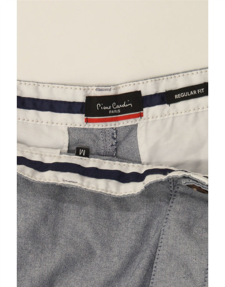 PIERRE CARDIN Mens Regular Fit Chino Shorts Medium W34  Blue Cotton Vintage Pierre Cardin and Second-Hand Pierre Cardin from Messina Hembry 