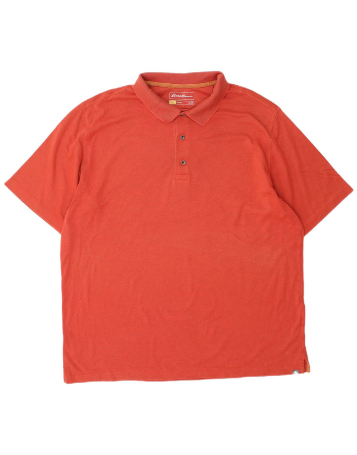 EDDIE BAUER Poloshirt til mænd XL Orange Bomuld