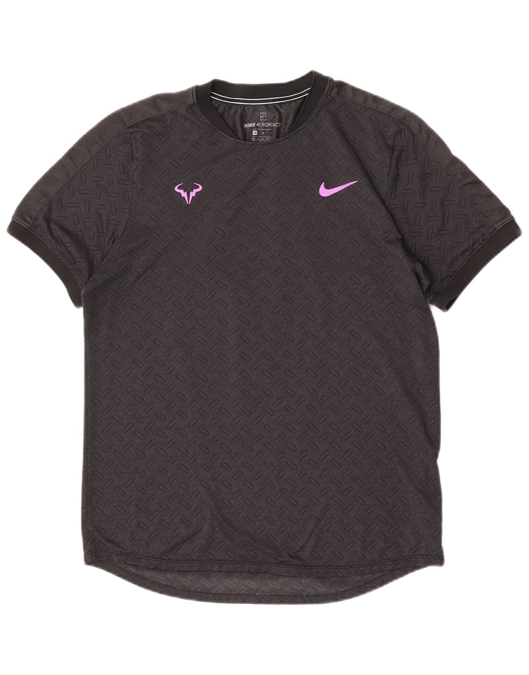 Nike Herre T-shirt Top Medium Grå Geometrisk