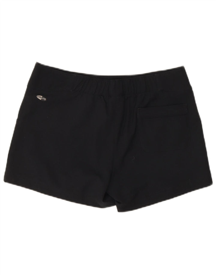 Adidas Womens Climalite Shorts UK 10 Small W30 Black Polyester