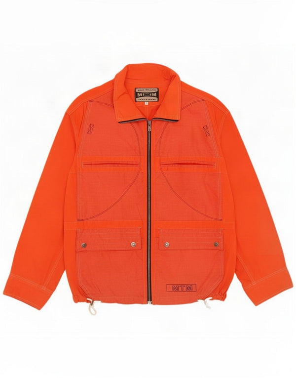 Vintage Herre Utility Jacket UK 40 Large Orange Cotton