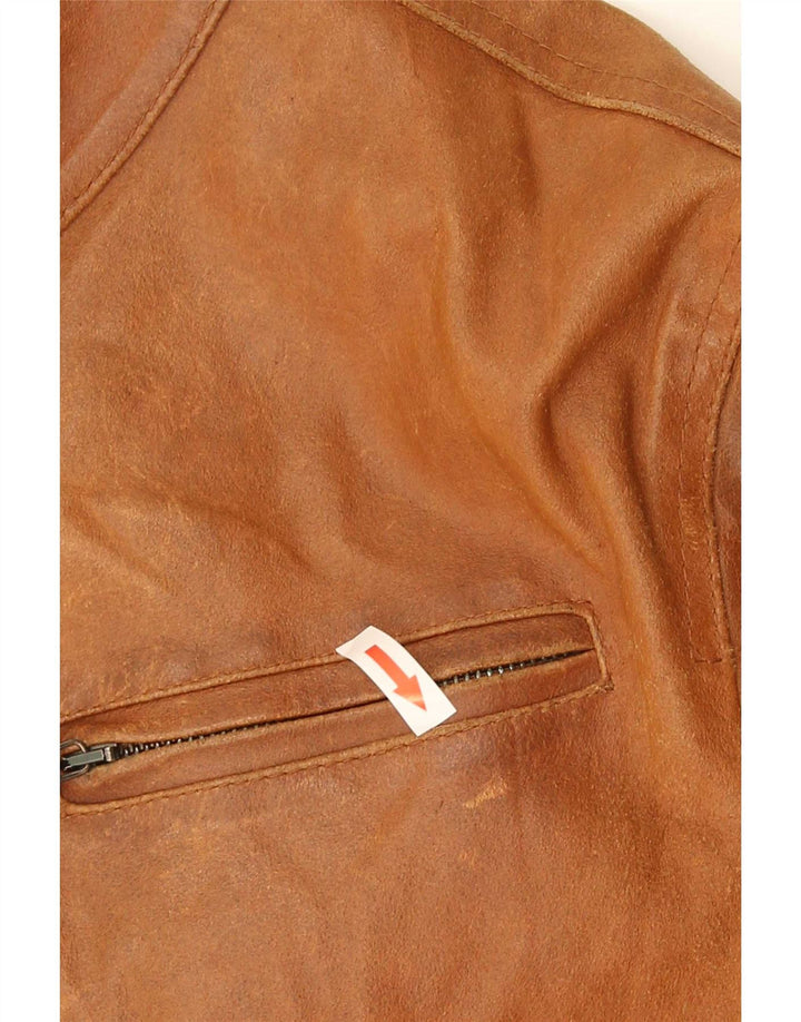 Bata Herre Læderjakke UK 38 Medium Brun
