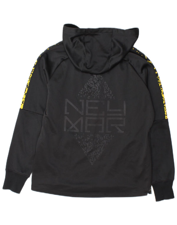 Nike drenge Dri Fit grafisk hættetrøjetrøje 13-14 år XL grå polyester