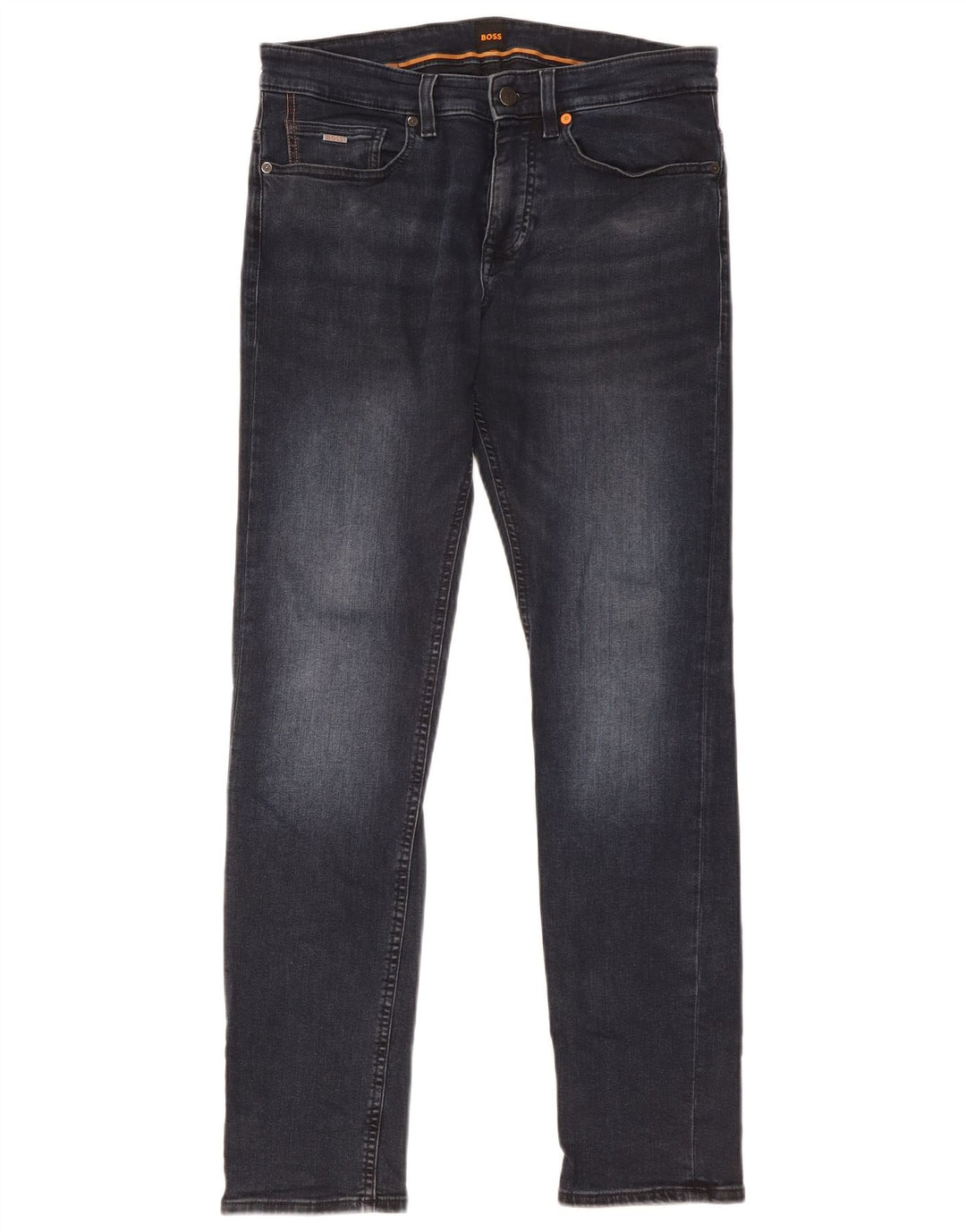Hugo Boss Herre Slim Jeans W31 L32 Marineblå Bomuld