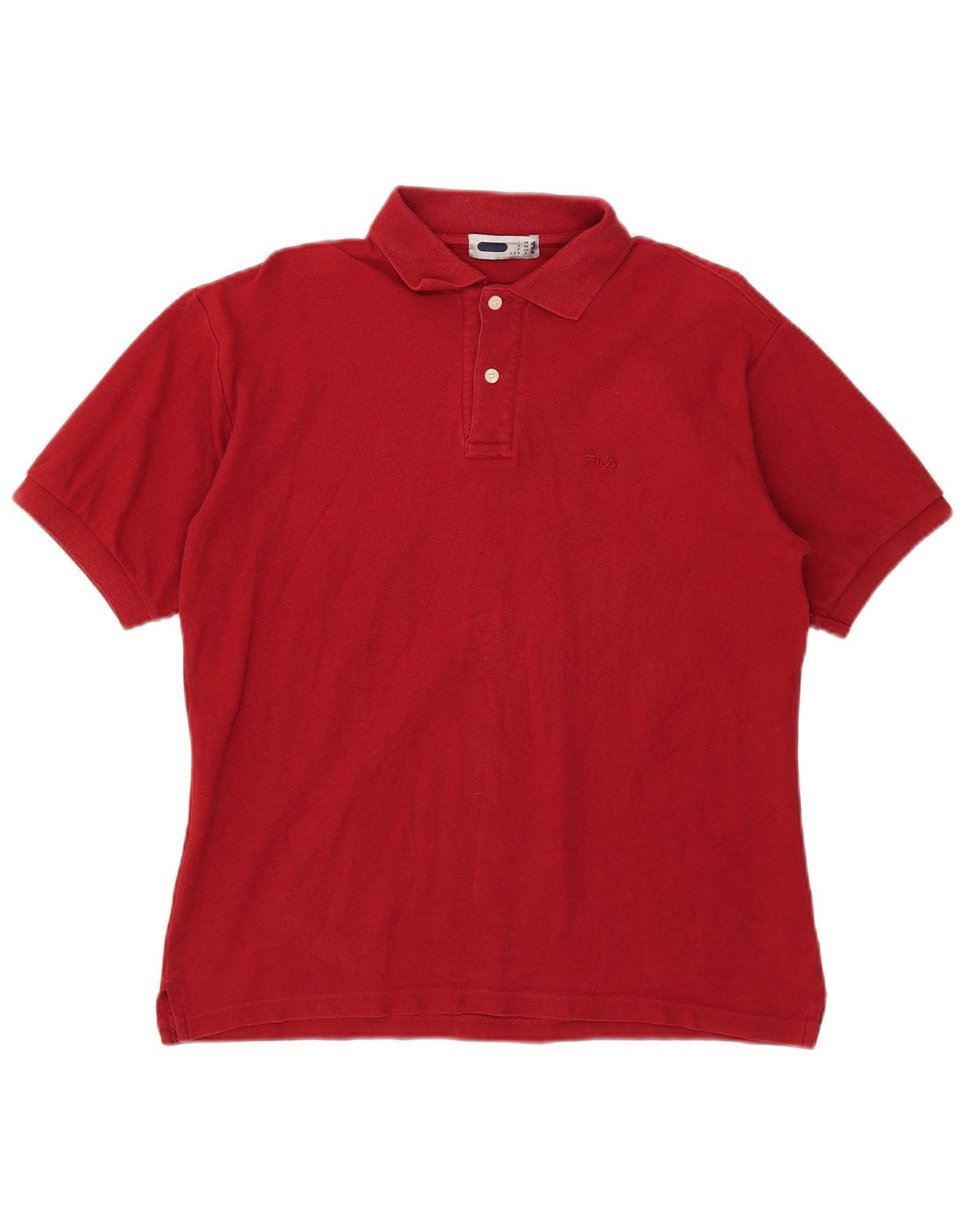 FILA Poloshirt til mænd IT 48 Lille rød bomuld