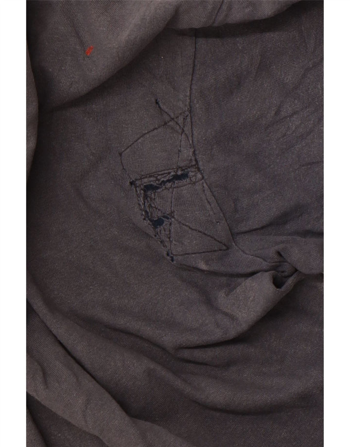 HARD ROCK Herre Malta Grafisk T-Shirt Top Medium Grå Bomuld