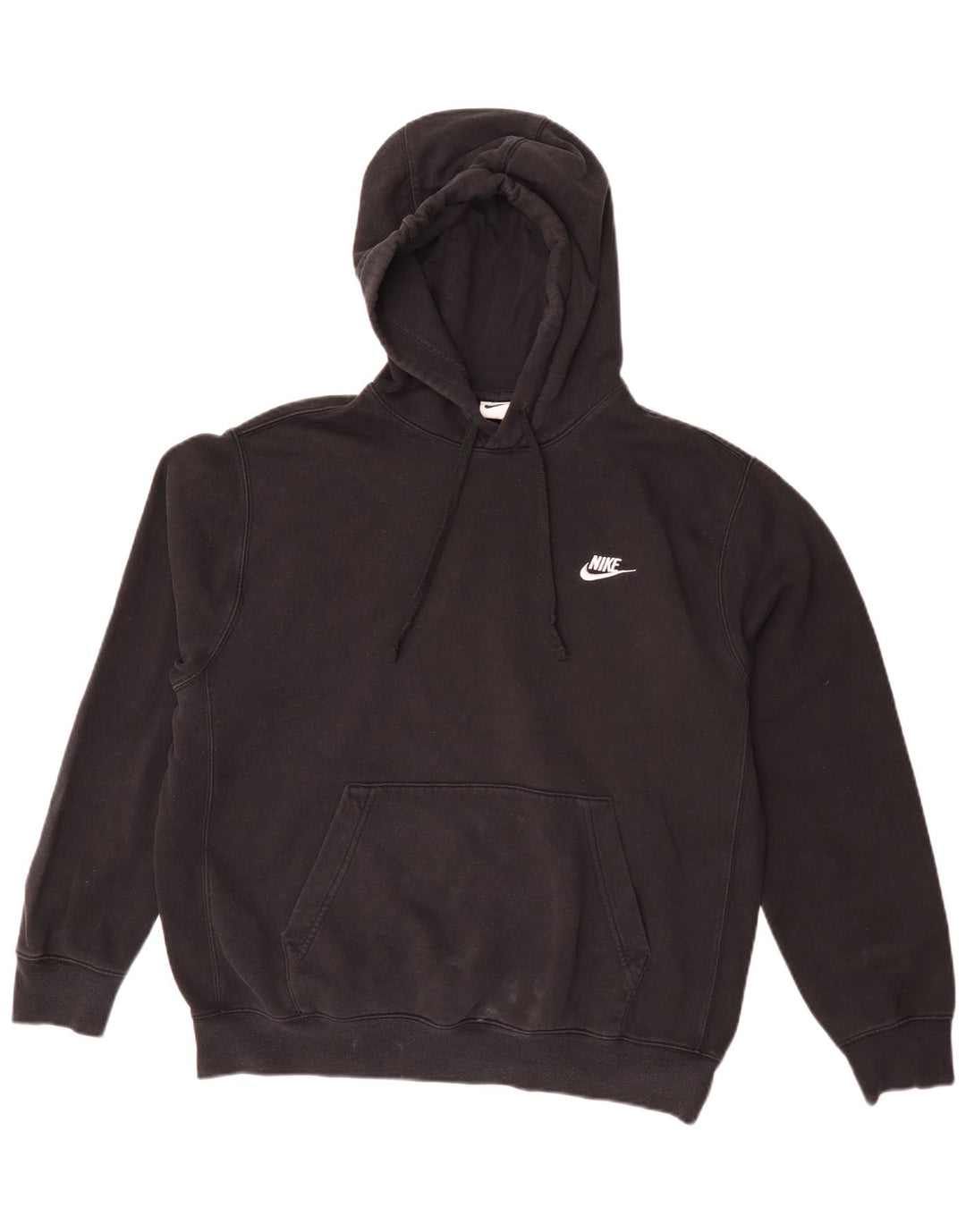 Nike Herre Loose Fit Hættetrøje Jumper Medium Sort Bomuld