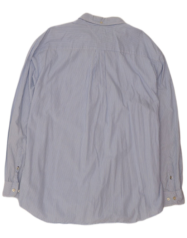 Tommy Hilfiger Herre Classic Fit skjorte 2XL Blå nålestribet bomuld