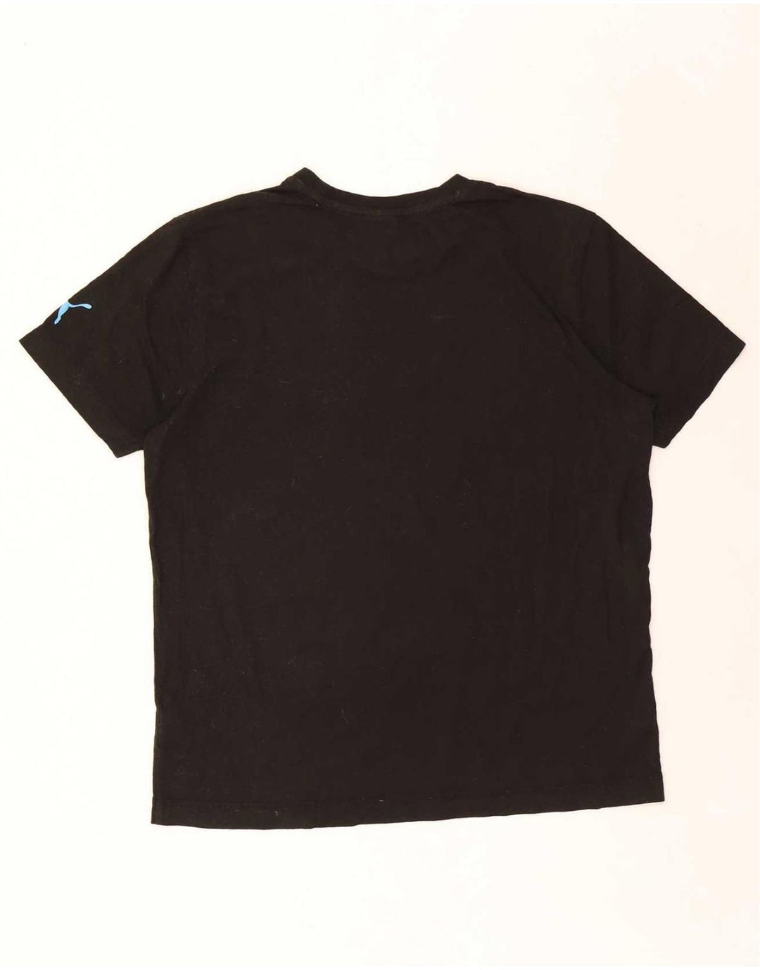Puma Herre Grafisk T-Shirt Top Stor Sort Bomuld