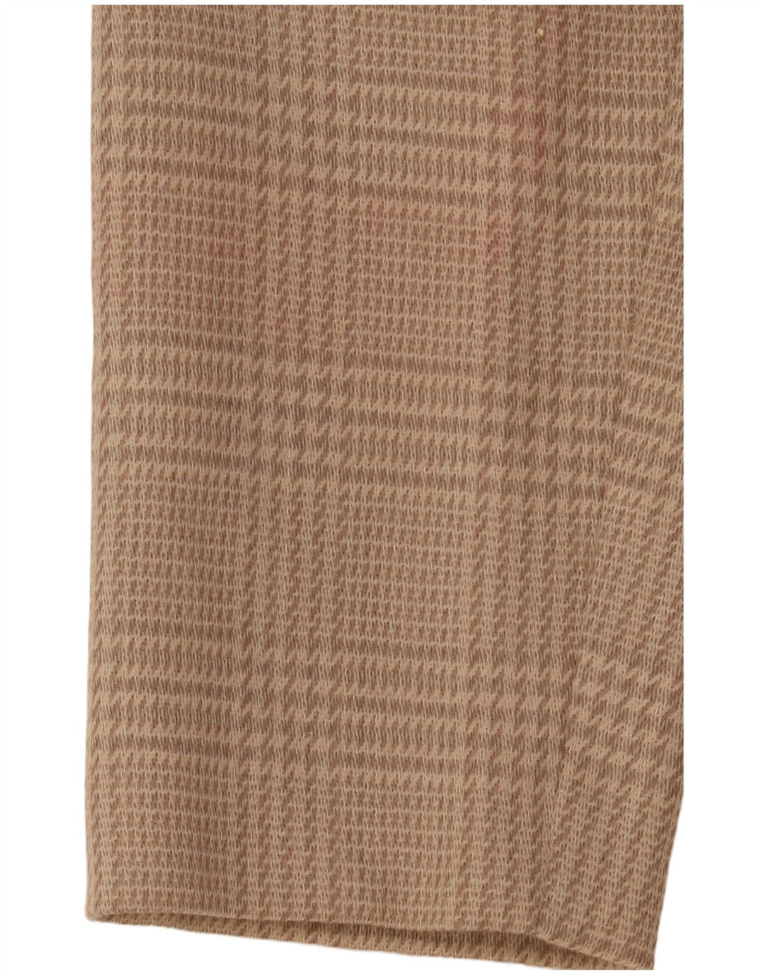 Vintage dame 2-knaps blazerjakke IT 44 Medium Beige Houndstooth Uld