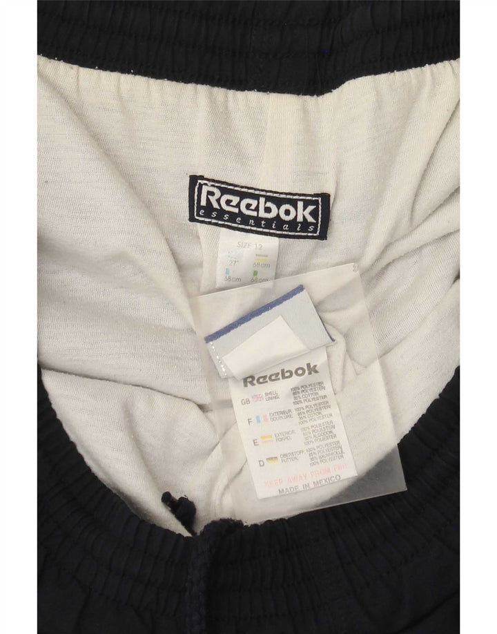 Reebok Womens træningsdragt Bukser US 12 Large Navy Blue Polyester