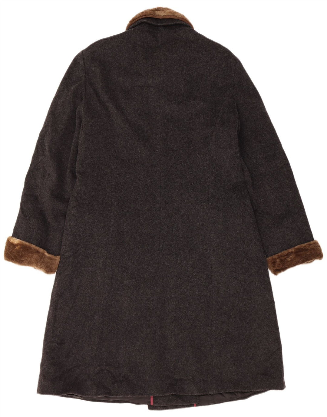 Dolomiten Dame Dobbeltradet Frakke IT 48 XL Grå Virgin Wool