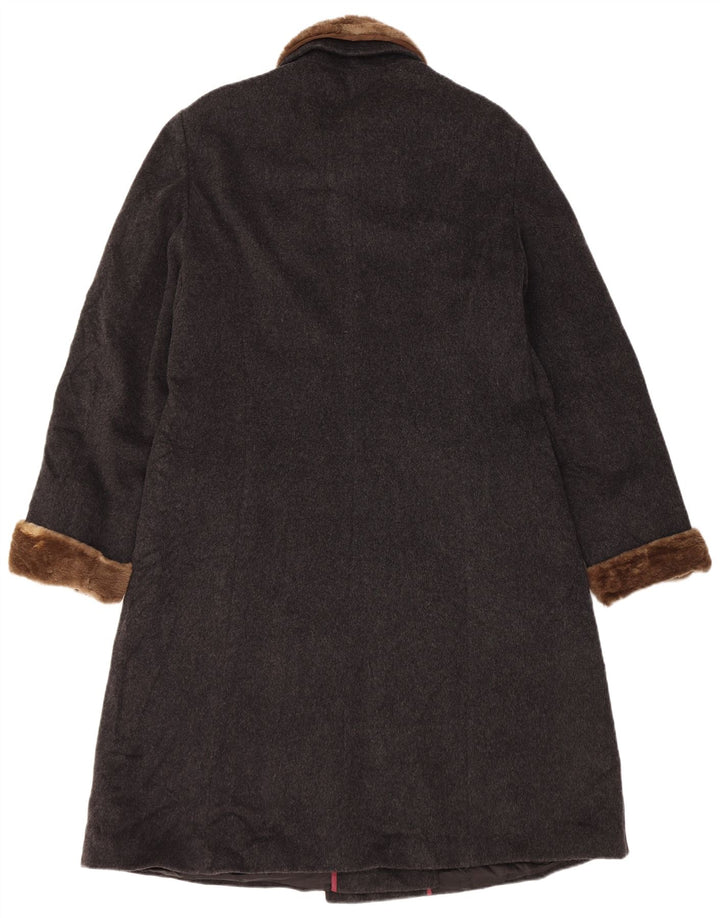 Dolomiten Dame Dobbeltradet Frakke IT 48 XL Grå Virgin Wool