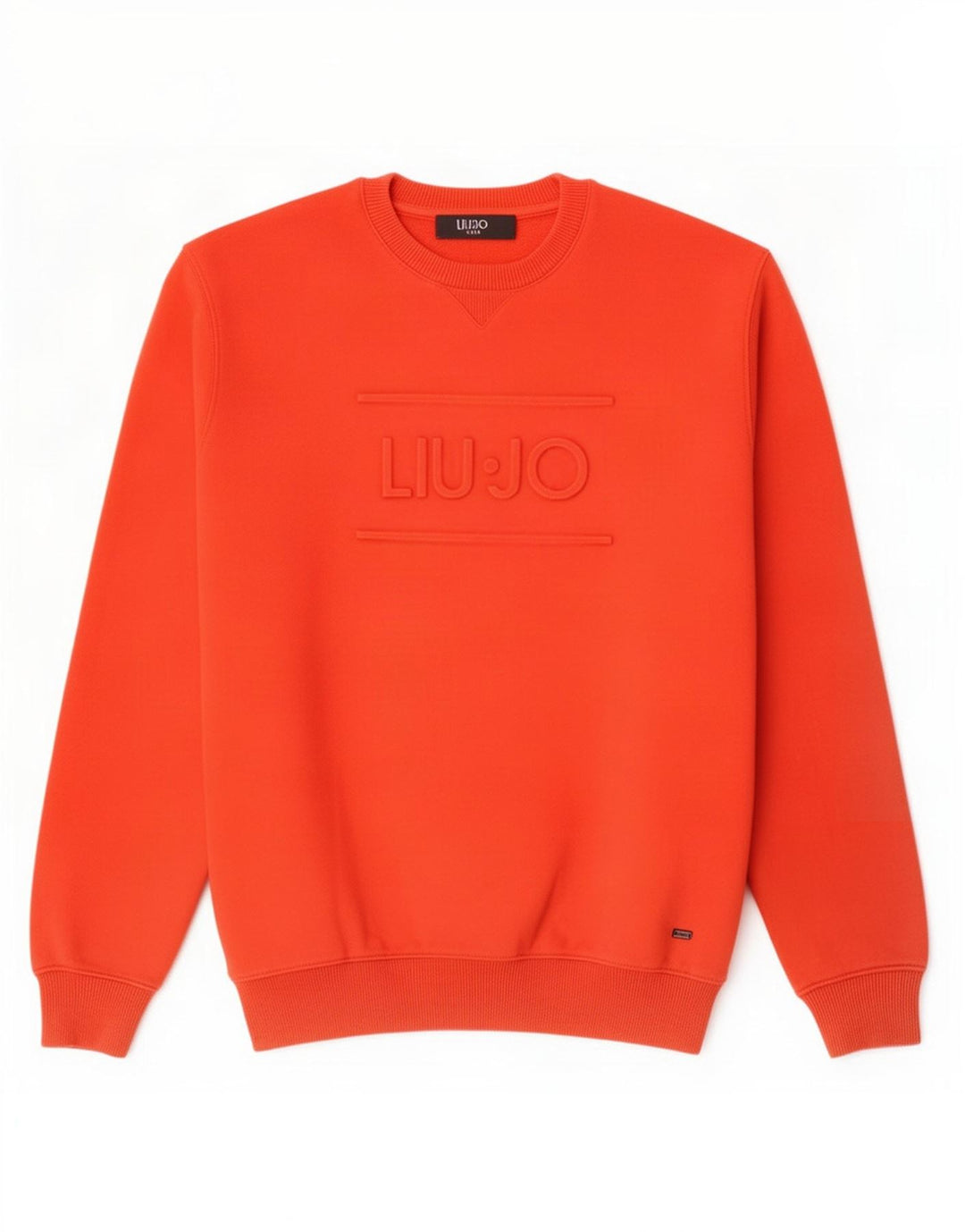 Liu Jo Herre Grafisk Sweatshirt Jumper Stor Rød Bomuld