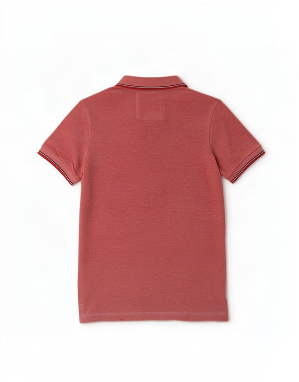 Superdry Poloshirt til mænd Medium Pink Bomuld