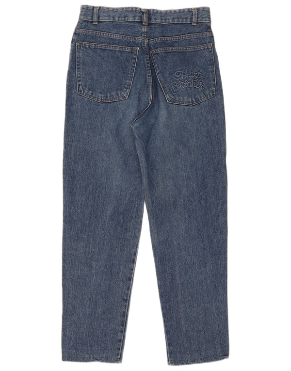 Mash Dame Højtaljede Jeans IT 46 Large W30 L28 Blå Bomuld