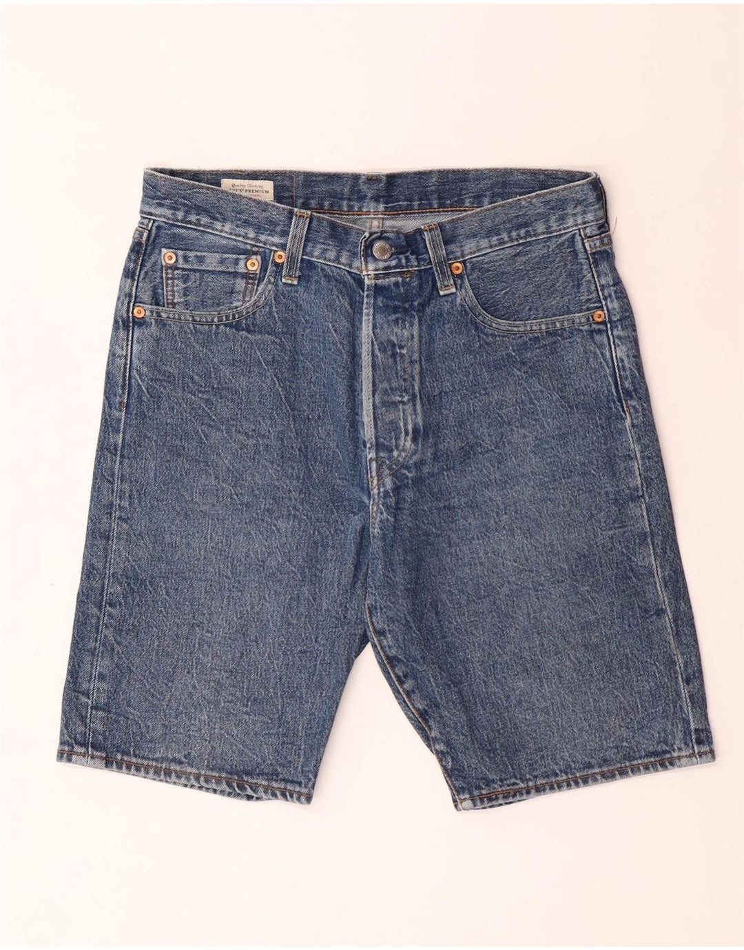 Levi's Herre 501 denimshorts W30 mellemblå bomuld