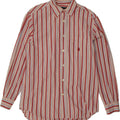 MARINA YACHTING Mens Shirt Size 41 Medium Red Striped Cotton Vintage Marina Yachting and Second-Hand Marina Yachting from Messina Hembry 