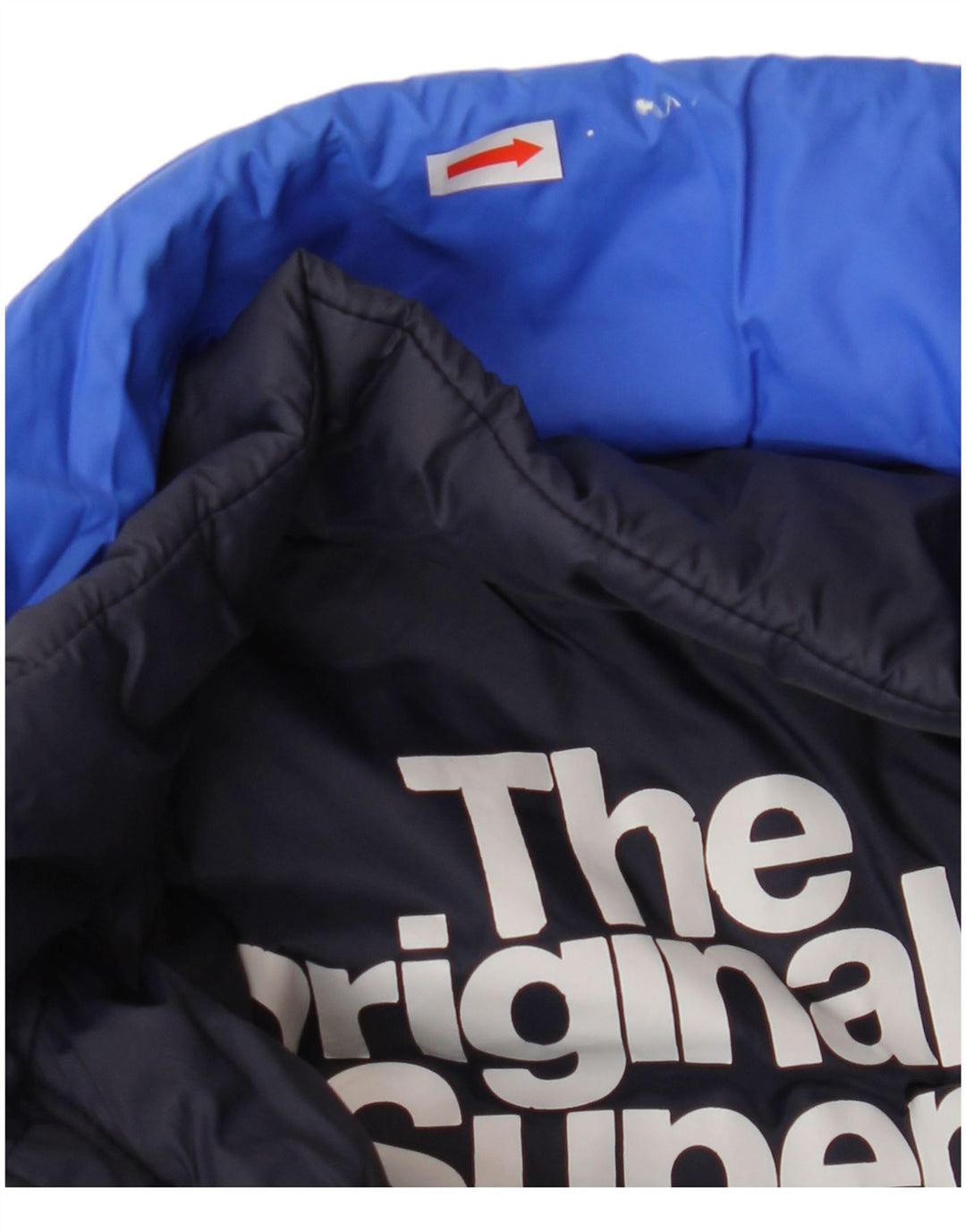 SUPERDRY polstret jakke til kvinder UK 10 Lille blå polyester