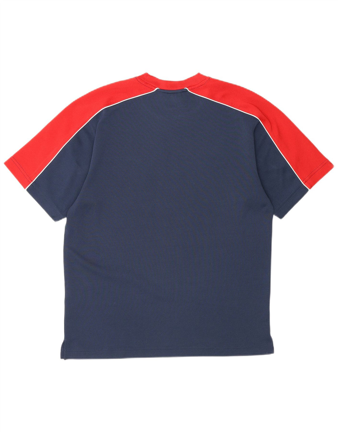 Reebok Herre T-shirt Top Small Navy Blue Colourblock Polyester