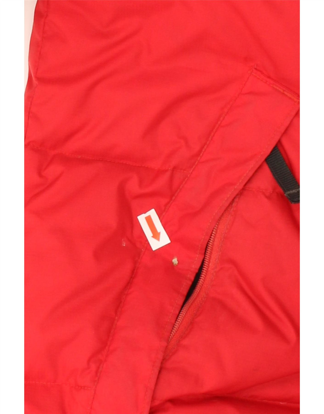 COLUMBIA Boys Padded Jacket 14-15 Years Red Colourblock Nylon Vintage Columbia and Second-Hand Columbia from Messina Hembry 