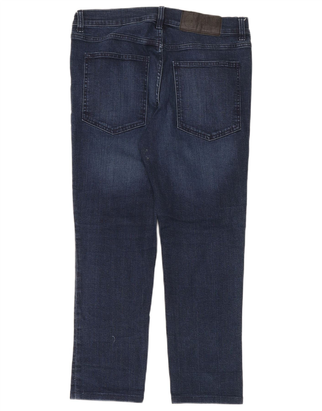 Billig mandag Dame Straight Jeans W32 L26 Marineblå Bomuld