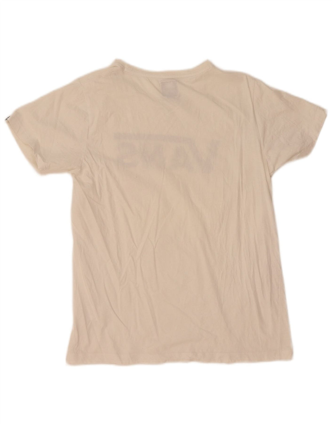 Vans Grafisk T-Shirt Top UK 12 Medium Hvid Bomuld