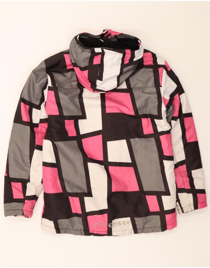 CHIEMSEE Boys Windbreaker Jacket 15-16 Years Multicoloured Geometric Vintage Chiemsee and Second-Hand Chiemsee from Messina Hembry 