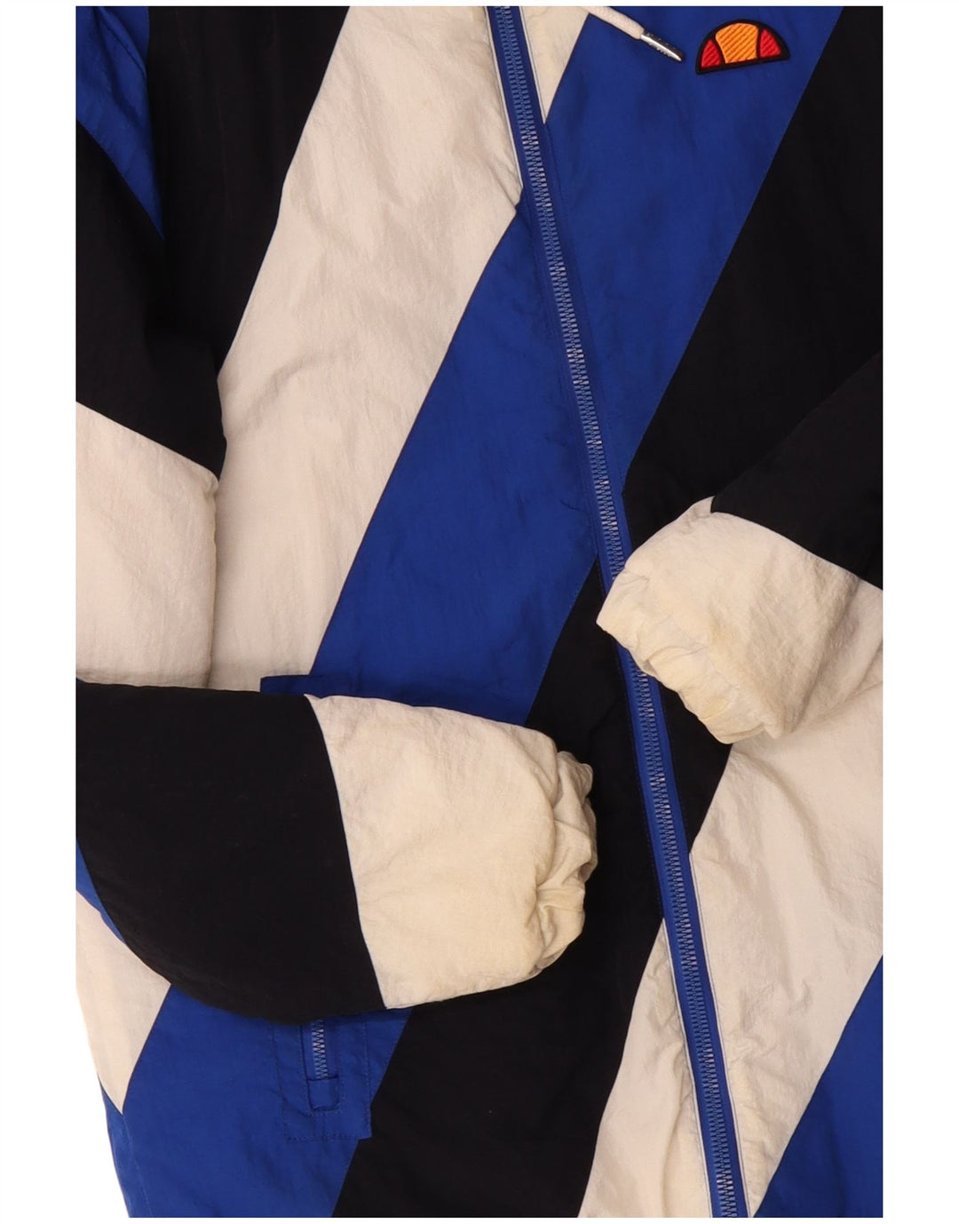 Ellesse Herre polstret jakke UK 38 Medium Blue Colourblock Polyester