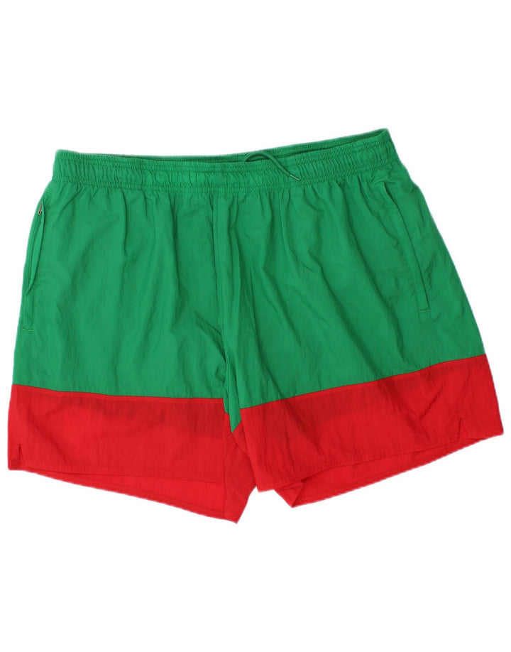 Nike Badeshorts til mænd 2XL Grøn Colourblock Nylon